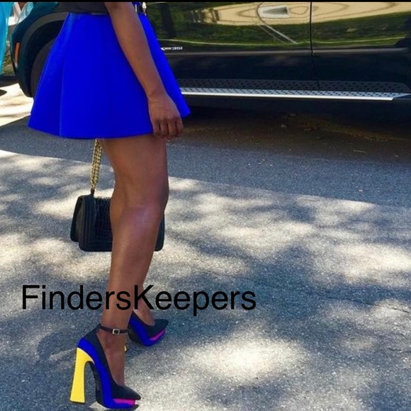 Jeffrey Campbell Platform ColourBlock Heels - Picture 2 of 8